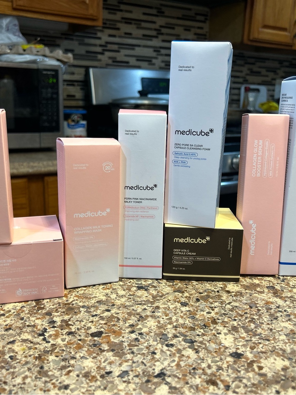 Pink Collagen Milk Toning Skincare Set